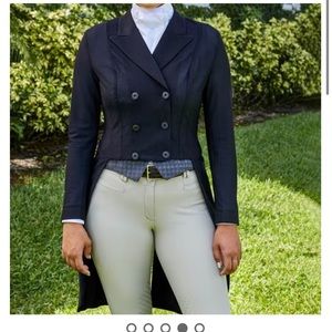 RJ Classics equestrian black mesh coat. Size 00R